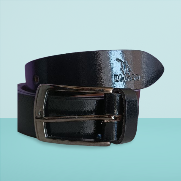 BLUE50 Men Formal Black Leather Belt
